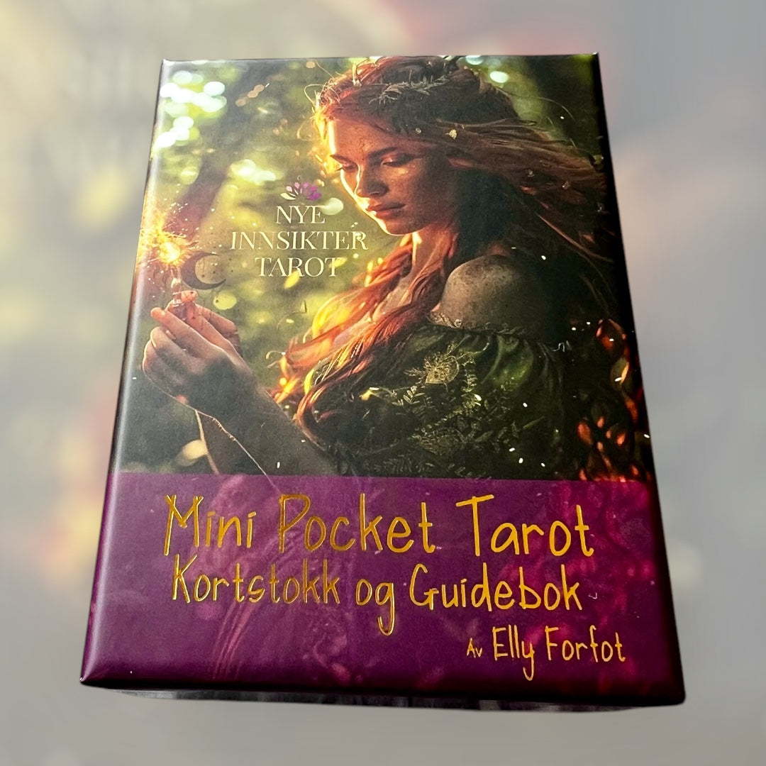 Mini Pocket Tarot – Kortstokk og guidebok (Norsk)