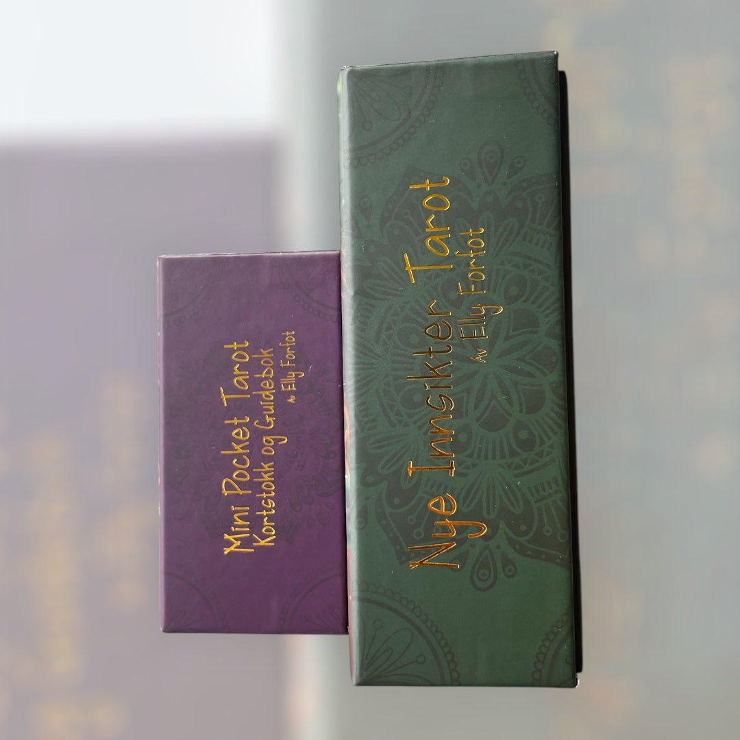Mini Pocket Tarot – Kortstokk og guidebok (Norsk)