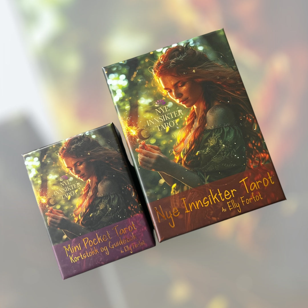 Mini Pocket Tarot – Kortstokk og guidebok (Norsk)