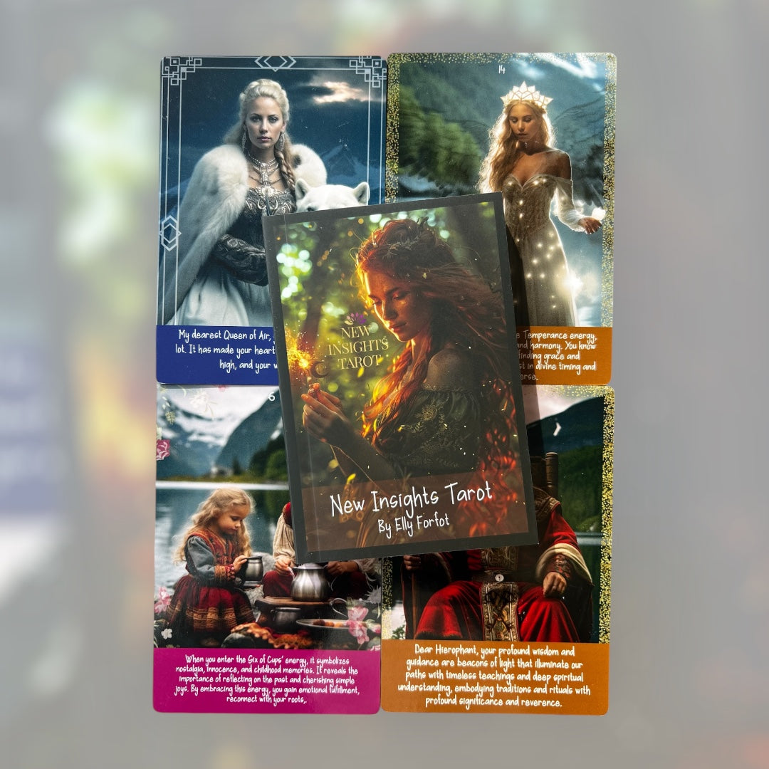 New Insights Tarot – cards with text and guidebook(English)