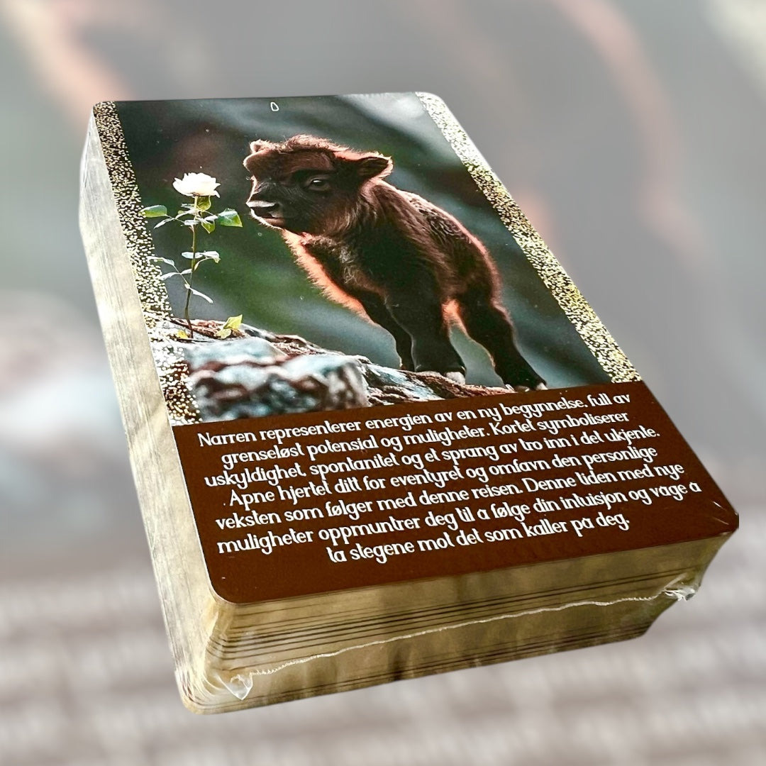 Nye Innsikter Tarot – kun kortstokk (Norsk)(kort med tekst) 🇳🇴