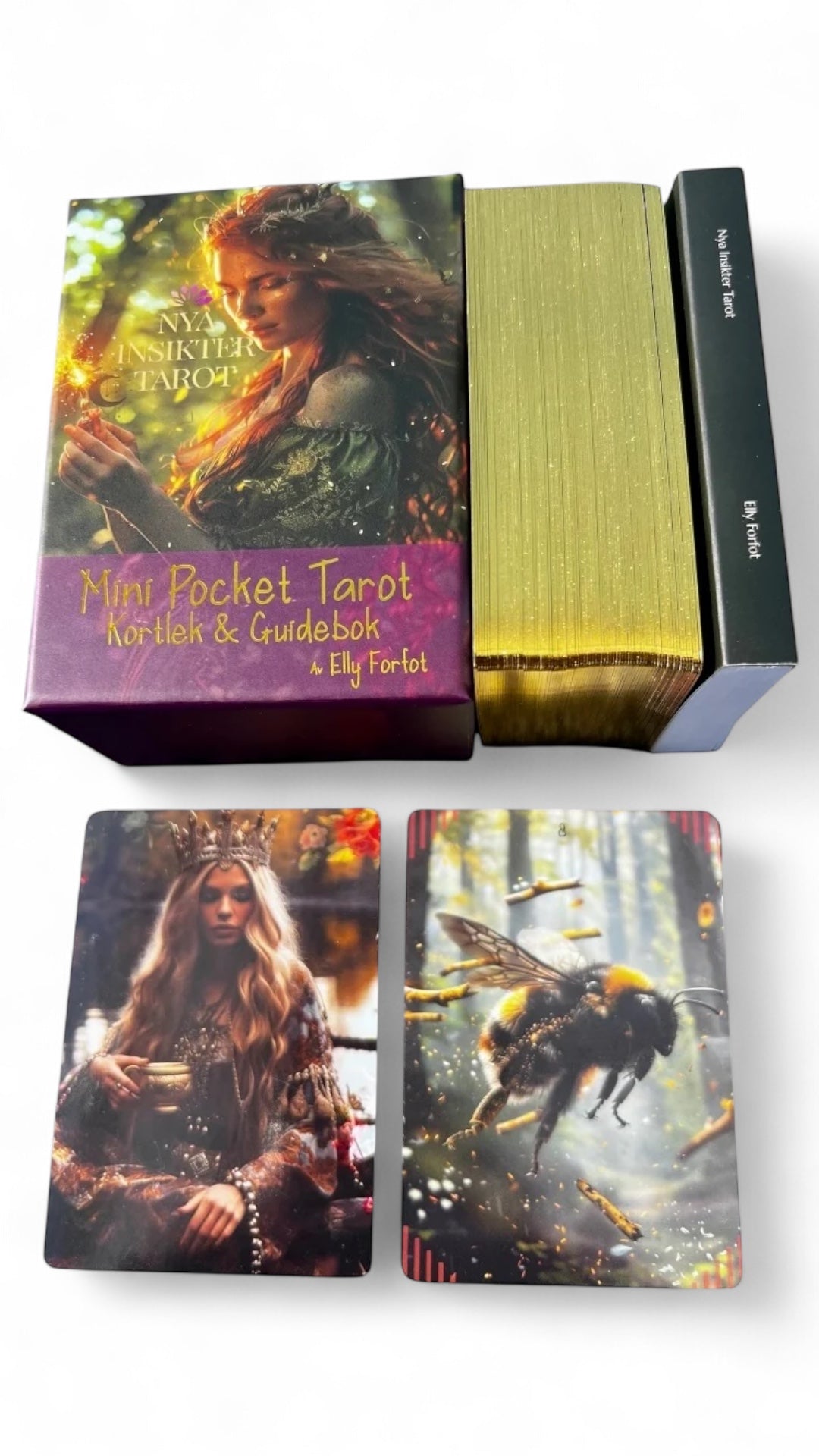 Mini Pocket Tarot- Kortlek och guidebok (Svenska)🇸🇪