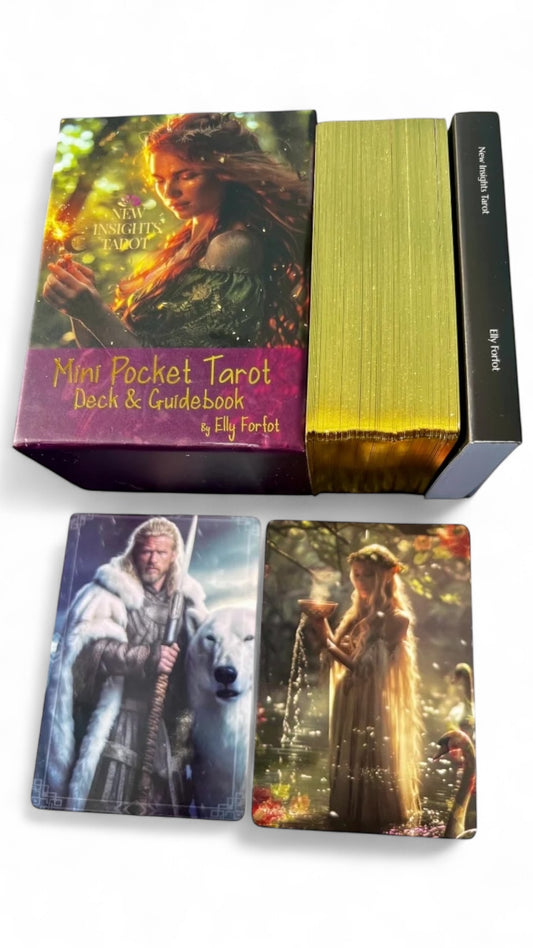 Mini Pocket Tarot – Card Deck and Guidebook (English)🇬🇧